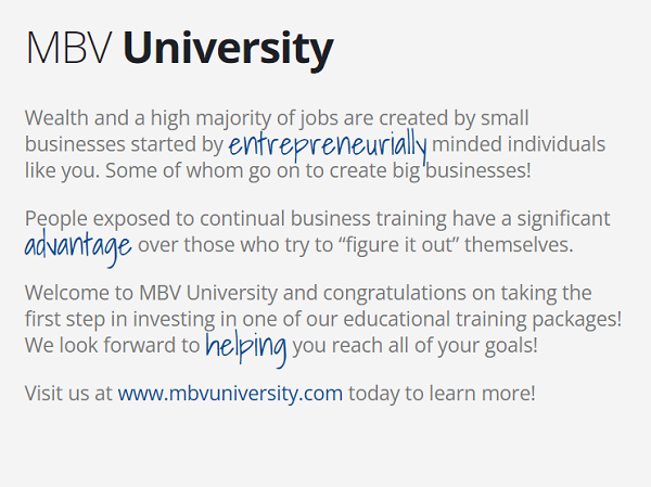 MBV Website Dev service