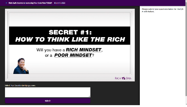 Rich Dad World Webinar