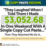 Copy Paste Income a Scam or Legit? Complaints? Logo