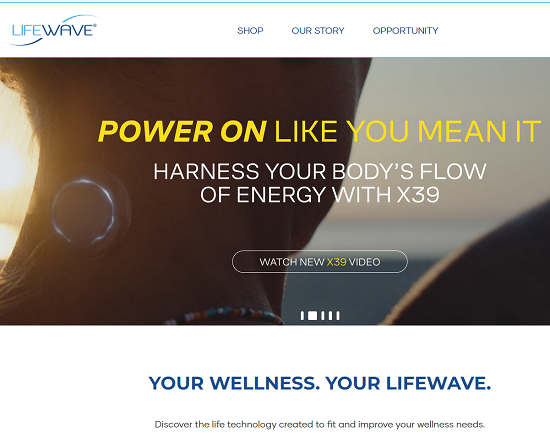 Lifewave MLM Homepage image